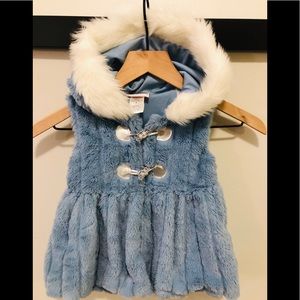 Little Lass Faux Fur Vest, New Condition